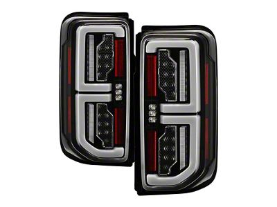 LED Tail Lights; Black Housing; Smoked Lens (21-25 Bronco w/ Factory Halogen Tail Lights)