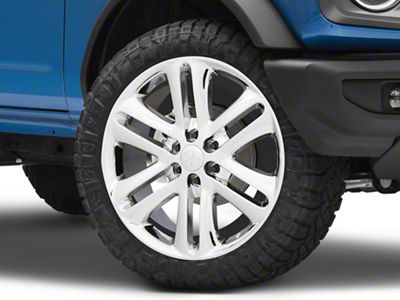 Limited Style Chrome 6-Lug Wheel; 22x9; 44mm Offset (22-25 Bronco Raptor)