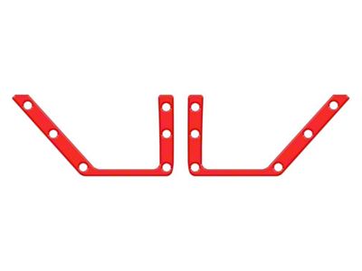 Lower Front Door Accent Trim; Race Red (21-25 Bronco)