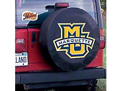 Marquette University Spare Tire Cover with Camera Port; Black (21-25 Bronco)