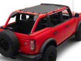Mesh Sun Shade Top; Black (21-25 Bronco 4-Door)