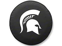 Michigan State University Spare Tire Cover with Camera Port; Black (21-25 Bronco)