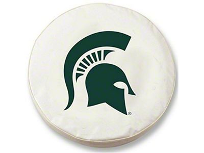 Michigan State University Spare Tire Cover with Camera Port; White (21-25 Bronco)