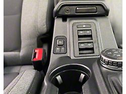 Mirror Control Switch Accent Trim; Domed Carbon Fiber (21-24 Bronco)