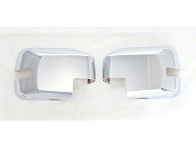 Mirror Covers with Turn Signal Openings; Chrome (21-25 Bronco)