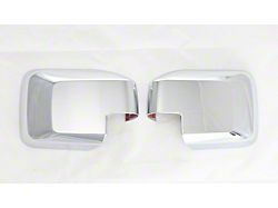 Mirror Covers without Turn Signal Openings; Chrome (21-25 Bronco)