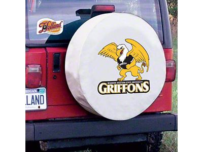 Missouri Western State University Spare Tire Cover with Camera Port; White (21-25 Bronco)