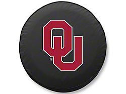Oklahoma University Spare Tire Cover with Camera Port; Black (21-26 Bronco)