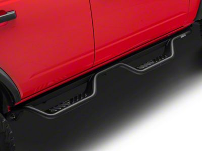 Westin Outlaw Drop Nerf Side Step Bars; Textured Black (21-25 Bronco 4-Door)