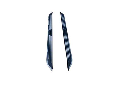 Pinnacle Running Boards; Black and Silver (21-25 Bronco 4-Door)