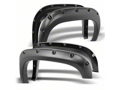 Pocket Style Fender Flares; Black (21-25 Bronco, Excluding Raptor)