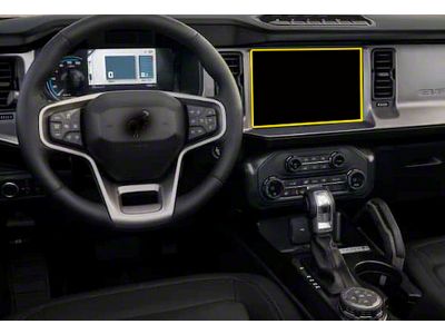 Premium Interior Dash Screen Protector; Standard/Non-Matte (21-25 Bronco)