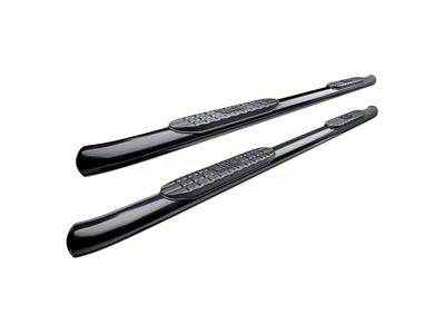 Pro Traxx 4-Inch Oval Side Step Bars; Black (21-25 Bronco 2-Door)