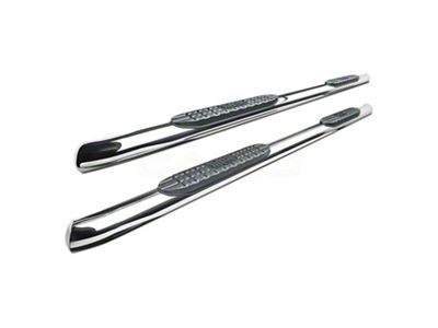 Pro Traxx 4-Inch Oval Side Step Bars; Stainless Steel (21-25 Bronco 2-Door)
