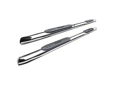 Pro Traxx 4-Inch Oval Side Step Bars; Stainless Steel (21-25 Bronco 4-Door)