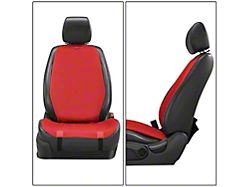 Protex Plus Series Front Seat Covers; Red/Black (Universal; Some Adaptation May Be Required)