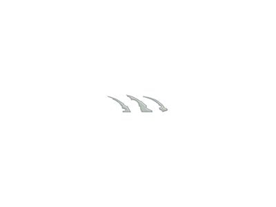 Raptor Emblem Claw Mark Inserts; Cactus Gray (22-25 Bronco Raptor)