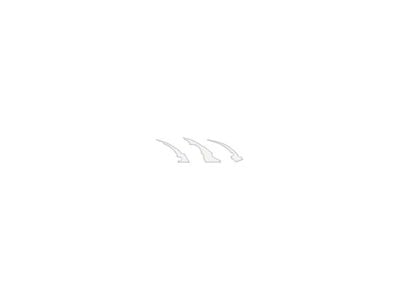 Raptor Emblem Claw Mark Inserts; Gloss White (22-25 Bronco Raptor)