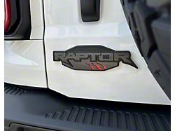Raptor Emblem Claw Mark Inserts; Race Red (22-25 Bronco Raptor)