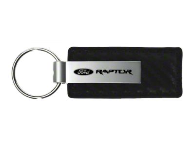 Raptor Leather Key Fob; Black Carbon Fiber