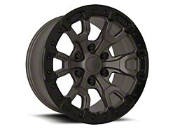 Raptor Replica Satin Bronze with Satin Black Ring 6-Lug Wheel; 17x9; 18mm Offset (22-25 Bronco Raptor)