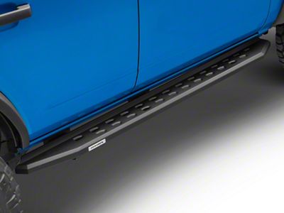 Go Rhino RB20 Slim Running Boards; Textured Black (21-25 Bronco 4-Door)