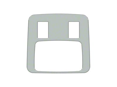 Rear Center Console Accent Trim; Cactus Gray (21-25 Bronco 4-Door)