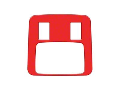 Rear Center Console Accent Trim; Race Red (21-25 Bronco 4-Door)