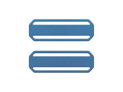 Rear Door Sill Overlays; Atlas Blue (21-25 Bronco 4-Door)
