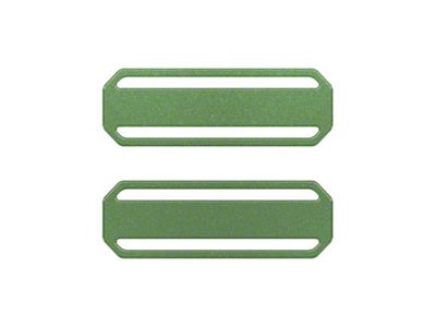 Rear Door Sill Overlays; Eruption Green (21-25 Bronco 4-Door)