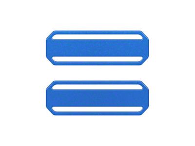 Rear Door Sill Overlays; Velocity Blue (21-25 Bronco 4-Door)