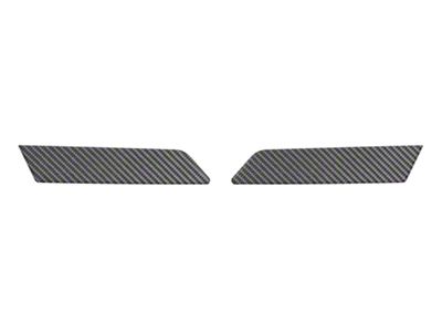 Rear Side Door Pull Handle Overlays; Domed Carbon Fiber (21-25 Bronco 4-Door)