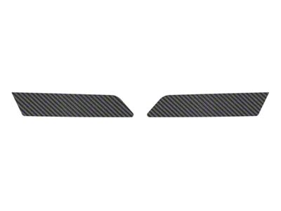 Rear Side Door Pull Handle Overlays; Raw Carbon Fiber (21-25 Bronco 4-Door)