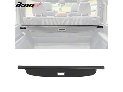 Retractable Rear Cargo Cover; Black (21-25 Bronco 4-Door)