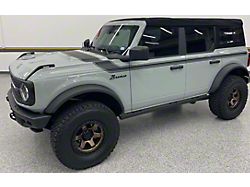 Retro Hockey Style Decal Kit; Matte Black (21-26 Bronco 2-Door)