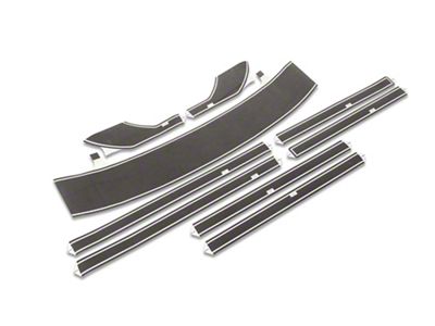 Retro Hockey Style Decal Kit; Matte Black (21-25 Bronco 4-Door)
