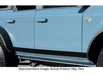 Rocker Panel Stripes; Silver (21-25 Bronco 4-Door)