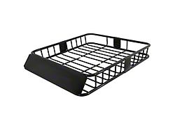 Roof Rack Cargo Carrier with Extendable Luggage Hold Basket; Black (Universal; Some Adaptation May Be Required)