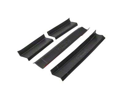 Rubber Door Sill Guards; Black (21-25 Bronco 4-Door)