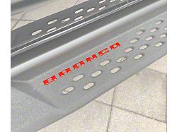 Running Board Emblem Inserts; Carbonized Gray (21-26 Bronco, Excluding Raptor)