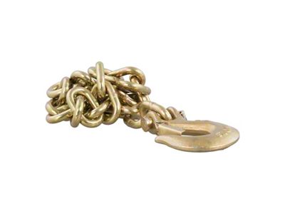 Safety Chain with One Clevis Hook; 35-Inch; 18,800 lb.