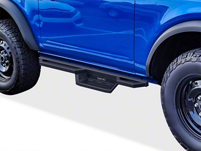 Side Armor; Matte Black (21-25 Bronco 2-Door)