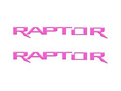 Side Emblem Insert Letters; Hot Pink (22-26 Bronco Raptor)