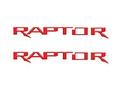 Side Emblem Insert Letters; Race Red (22-26 Bronco Raptor)