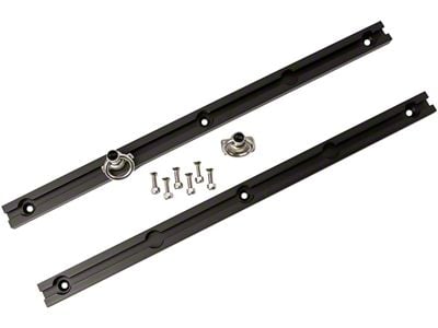 Slide-N-Lock Tie Down System; 22-Inches Long; Black Anodized (Universal; Some Adaptation May Be Required)