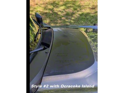 Small Hood Outer Banks Map with Ocracoke Island Graphic (21-26 Bronco, Excluding Raptor)