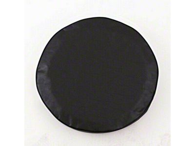 Spare Tire Cover with Camera Port; Solid Black (21-25 Bronco)
