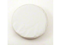 Spare Tire Cover with Camera Port; Solid White (21-25 Bronco)
