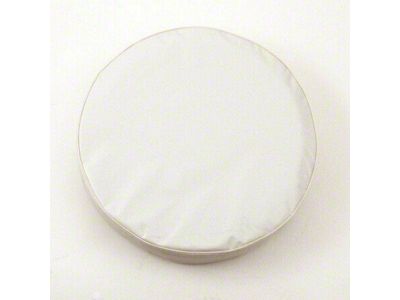 Spare Tire Cover with Camera Port; Solid White (21-25 Bronco)