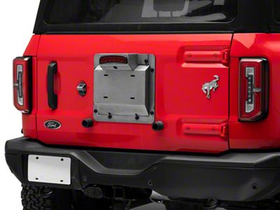 Spare Tire Delete Kit; Raw Steel (21-25 Bronco)